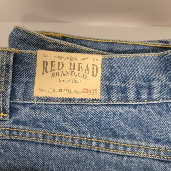 NWT Mens RedHead 33 x 34 light wash jeans RH Classic 33x34 New w Tags - Picture 2 of 4